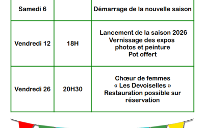 Au programme de juin 2026